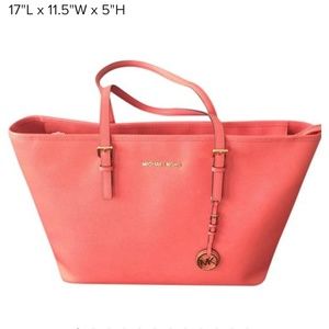 Michael Kors Coral Large Tote